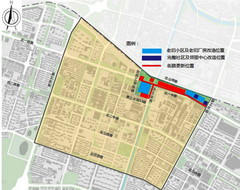 沈陽鐵西區城市更新一期EPC總承包項目區域位置圖